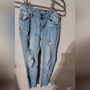 Encore Jeans Light Blue Distressed Skinny Jeans